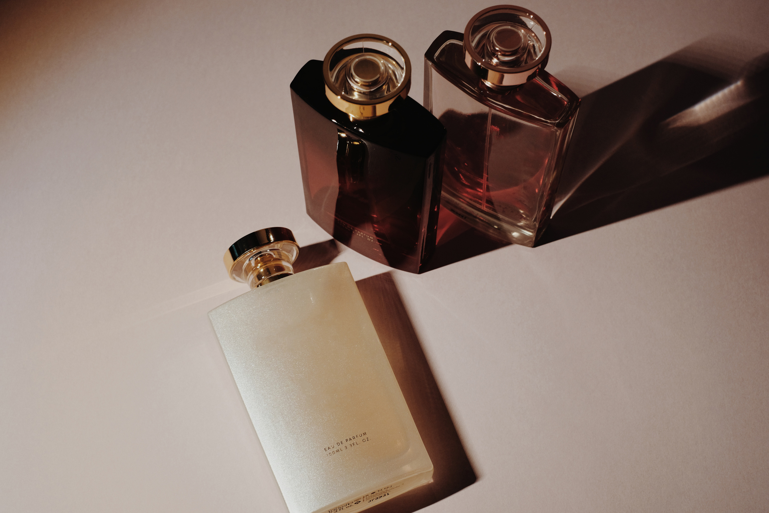 Variety of perfume bottles